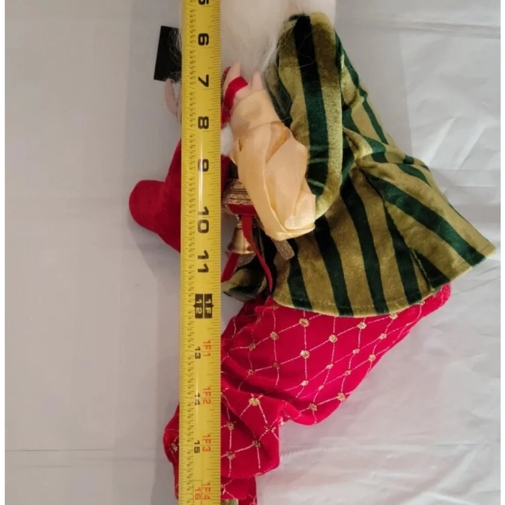 Christmas Santa Elf Shelf Sitter Posable Doll Mantel Decor Holiday Rachel Zoe 2'